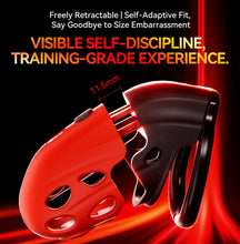 Load image into Gallery viewer, Lockink Retractable Electric Shock Vibrating Chastity Cage
