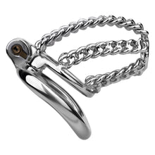 Load image into Gallery viewer, Locktober Chainmail Steel Chastity Lock - 9
