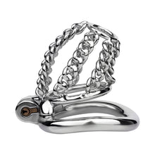 Load image into Gallery viewer, Locktober Chainmail Steel Chastity Lock - 2

