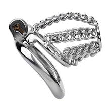 Load image into Gallery viewer, Locktober Chainmail Steel Chastity Lock - 8
