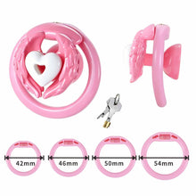 Lade das Bild in den Galerie-Viewer, Love Wings Heart-Detail Resin Chastity Cage
