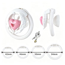 Lade das Bild in den Galerie-Viewer, Love Wings Heart-Detail Resin Chastity Cage
