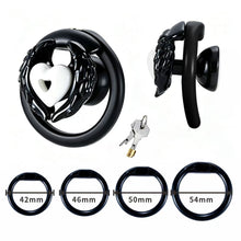 Lade das Bild in den Galerie-Viewer, Love Wings Heart-Detail Resin Chastity Cage
