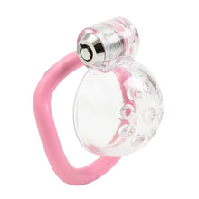 Load image into Gallery viewer, Male Chastity Cage With Clear Cage
