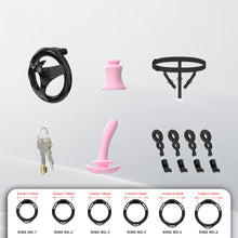 Load image into Gallery viewer, Flat ABS Chastity Cage With Inverted Plug
