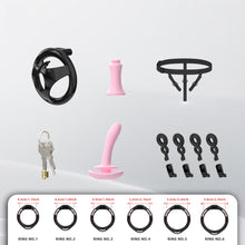 Load image into Gallery viewer, Flat ABS Chastity Cage With Inverted Plug
