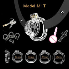 Load image into Gallery viewer, Male Micro Chastity Cage with Urethral Catheter
