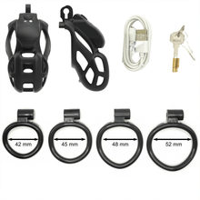 Lade das Bild in den Galerie-Viewer, Mamba App-Controlled Vibrating Cobra Chastity Cage

