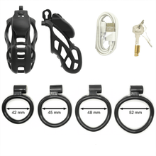 Lade das Bild in den Galerie-Viewer, Mamba App-Controlled Vibrating Cobra Chastity Cage

