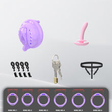 Load image into Gallery viewer, Mini Soft Silicone Pussy Cock Cage 7
