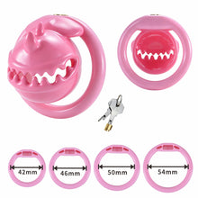 Afbeelding in Gallery-weergave laden, Pink Monster Mouth cage and 42, 46, 50 and 54 mm base rings
