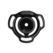 Load image into Gallery viewer, Black Moon Drop flat chastity cage rear view
