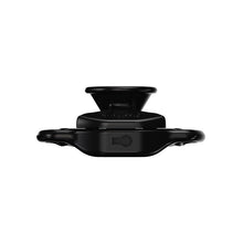 Load image into Gallery viewer, Black Moon Drop flat chastity cage top profile
