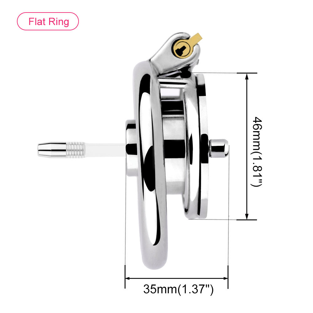 Negative Chastity Device & Detachable Dildo and  Urethral