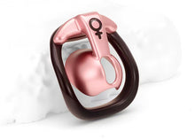 Load image into Gallery viewer, Tortoise Shell Nylon Chastity Cage in Two Profiles
