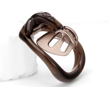 Load image into Gallery viewer, Tortoise Shell Nylon Chastity Cage in Two Profiles

