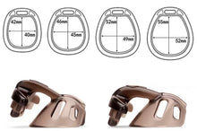 Load image into Gallery viewer, Tortoise Shell Nylon Chastity Cage in Two Profiles
