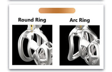 Load image into Gallery viewer, Stainless Steel Mamba Chastity Cage size comparison
