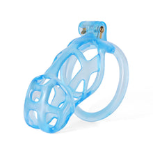 Load image into Gallery viewer, Ice Vision Desigh Blue Mamba Chastity Cage detail view

