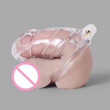 Load image into Gallery viewer, Ice Vision Desigh Clear Mamba Chastity Cage fit view
