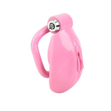 Load image into Gallery viewer, One-click Pink Pussy Chastity Cage
