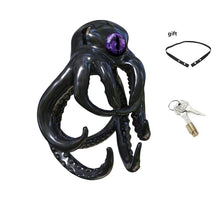 Load image into Gallery viewer, One-Eyed Octopus Chastity Cage - black
