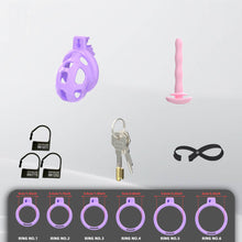 Load image into Gallery viewer, Pearlescent Purple Cobra Soft Silicone Chastity Cage 1
