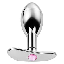Load image into Gallery viewer, Pink Diamond Stainless Steel Storage Anal Plug
