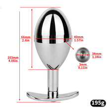 Load image into Gallery viewer, Pink Diamond Stainless Steel Storage Anal Plug
