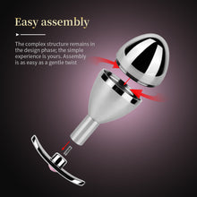 Load image into Gallery viewer, Pink Diamond Stainless Steel Storage Anal Plug
