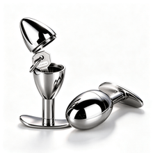 Load image into Gallery viewer, Pink Diamond Stainless Steel Storage Anal Plug
