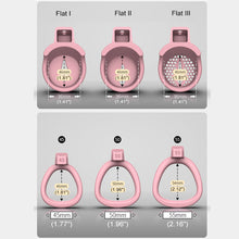 Load image into Gallery viewer, JEUSN Pink Flat Chastity Cage
