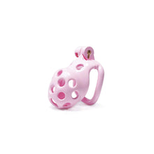 Load image into Gallery viewer, Pink Hole Mamba Chastity Cage Kit 1.77 To 4.13 Inches Long fit view
