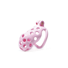 Load image into Gallery viewer, Pink Hole Mamba Chastity Cage Kit 1.77 To 4.13 Inches Long kit details

