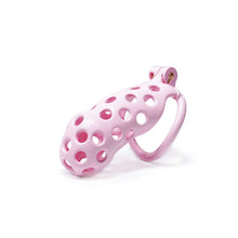 Load image into Gallery viewer, Pink Hole Mamba Chastity Cage Kit 1.77 To 4.13 Inches Long material close-up
