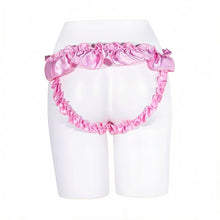 Load image into Gallery viewer, Pink Lace Bow Chastity Strap

