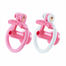 Afbeelding in Gallery-weergave laden, Pink and pink-white negative urethral chastity cages
