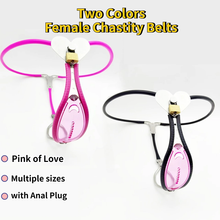 Load image into Gallery viewer, Pink Of Love - Invisible Female Chastity Belt Adjustable - 2
