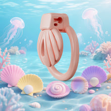 Load image into Gallery viewer, Pink Shell Chastity Cage 4
