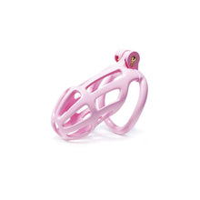 Load image into Gallery viewer, Pink Stripe Mamba Chastity Cage Kit 1.77 To 4.13 Inches Long kit details
