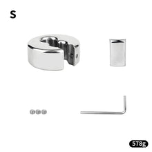 Load image into Gallery viewer, Stainless Steel Weighted Scrotal Stretcher Ring
