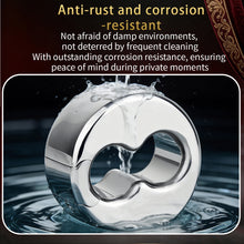 Load image into Gallery viewer, Stainless Steel Weighted Scrotal Stretcher Ring
