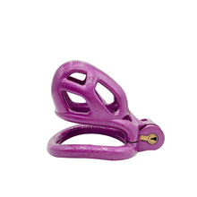 Load image into Gallery viewer, Purple Slave Mamba Chastity Cock Cage detail view
