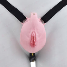 Load image into Gallery viewer, Pussy Chastity Cage With Wearable Butt Plug
