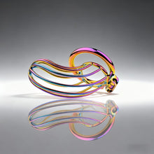 Load image into Gallery viewer, Rainbow Long Banana Chastity Cage 3
