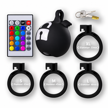 Lade das Bild in den Galerie-Viewer, RGB Remote-Controlled Glowing ABS Resin Chastity Cage
