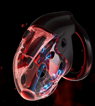 Load image into Gallery viewer, Lockink Retractable Electric Shock Vibrating Chastity Cage

