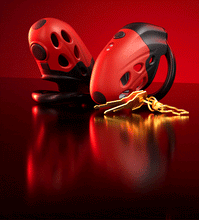 Load image into Gallery viewer, Lockink Retractable Electric Shock Vibrating Chastity Cage
