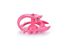 Afbeelding in Gallery-weergave laden, Pink scorpion chastity cage side view
