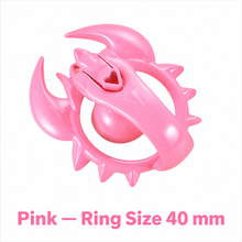 Afbeelding in Gallery-weergave laden, Pink scorpion chastity cage with 40 mm ring
